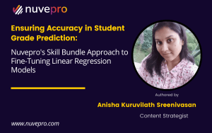 A data scientist using Nuvepro’s Skill Bundle to fine-tune linear regression models for accurate student grade prediction.