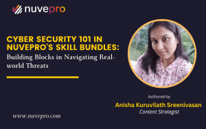 A cybersecurity professional using Nuvepro’s Skill Bundle to learn the fundamentals of cybersecurity and tackle real-world threats.