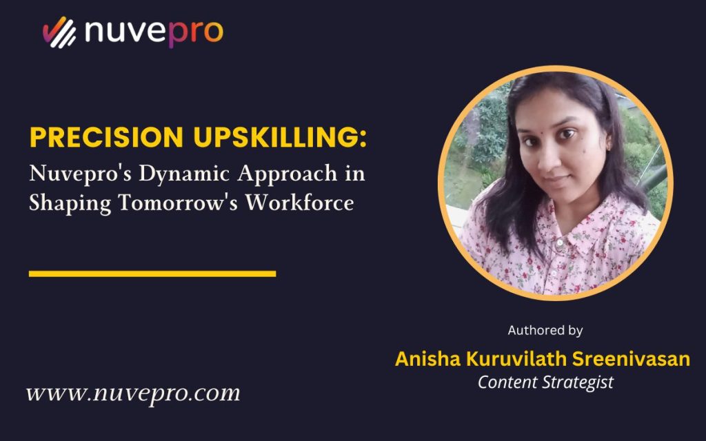 A professional enhancing skills through Nuvepro’s precision upskilling approach, preparing for the future workforce with hands-on learning.