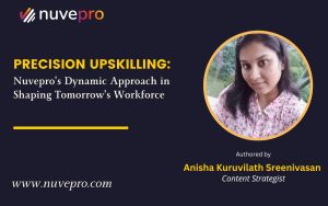 A professional enhancing skills through Nuvepro’s precision upskilling approach, preparing for the future workforce with hands-on learning.