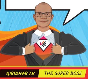 Giridhar LV, the super boss, leading with vision and excellence.